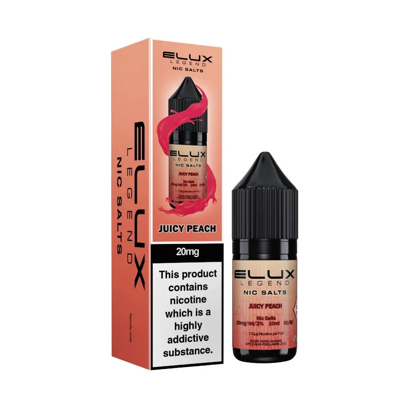 Elux Legend Nic Salt E-Liquid - Juicy Peach