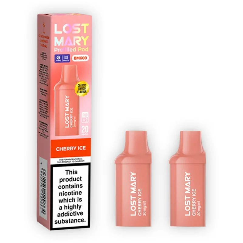Cherry Ice Lost Mary BM600 Prefilled Vape Pods (Pack of 2)