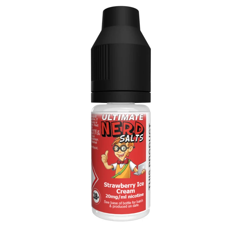 Ultimate Nerd Salts Nic Salt E-Liquid - Strawberry Ice Cream
