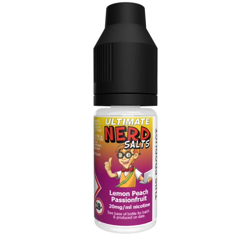 Ultimate Nerd Salts Nic Salt E-Liquid - Lemon Peach Passion