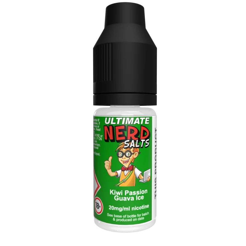 Ultimate Nerd Salts Nic Salt E-Liquid - Kiwi Passion Guava Ice