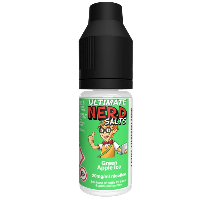 Ultimate Nerd Salts Nic Salt E-Liquid - Green Apple Ice