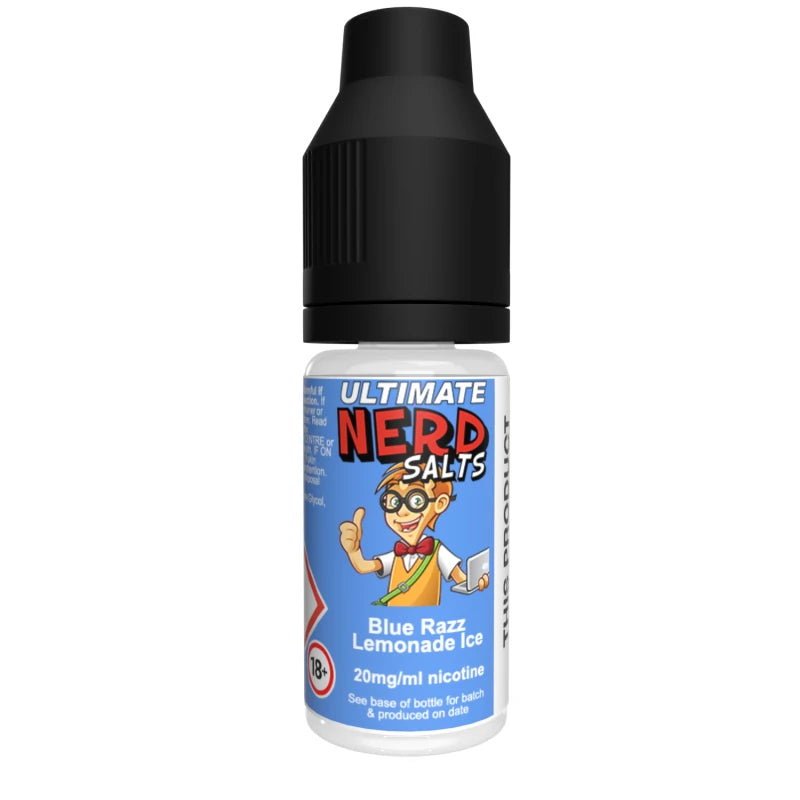 Ultimate Nerd Salts Nic Salt E-Liquid - Blue Razz Lemonade Ice