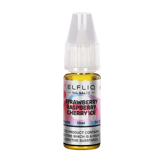 ELFLIQ Nic Salt E-Liquid by Elf Bar -  Strawberry Raspberry Cherry Ice
