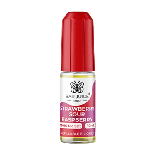 Bar Juice 5000 Nic Salt E-Liquid - Strawberry Sour Raspberry