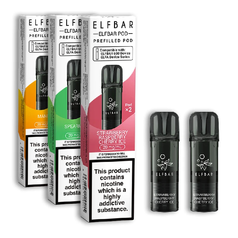 Elf Bar 600 Prefilled Vape Pods - Pack of 2