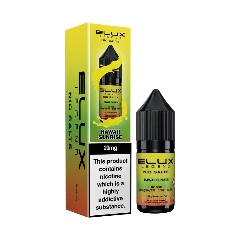 Elux Legend Nic Salt E-Liquid - Hawaii Sunrise