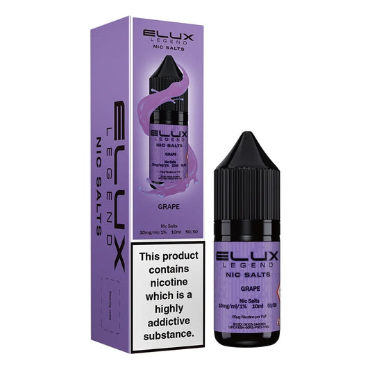 Elux Legend Nic Salt E-Liquid - Grape