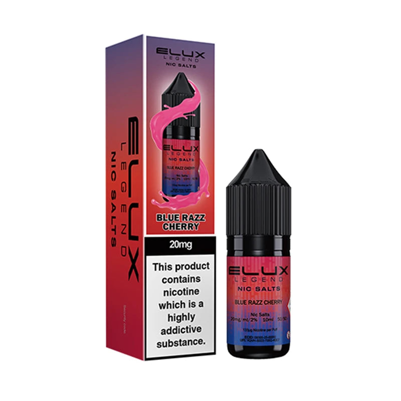 Elux Legend Nic Salt E-Liquid - Blue Razz Cherry