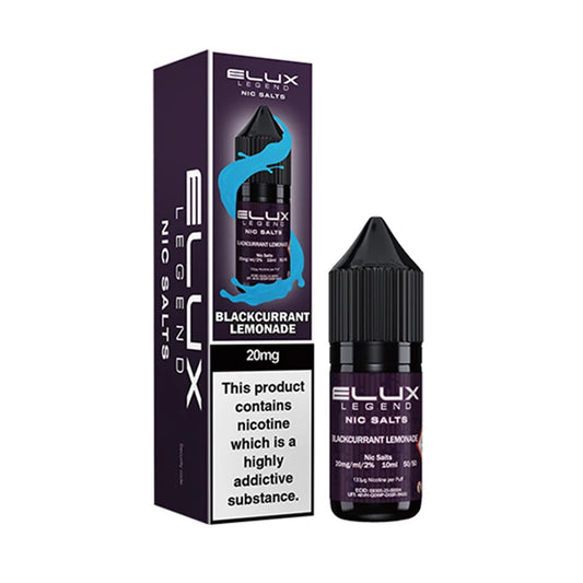 Elux Legend Nic Salt E-Liquid - Blackcurrant Lemonade