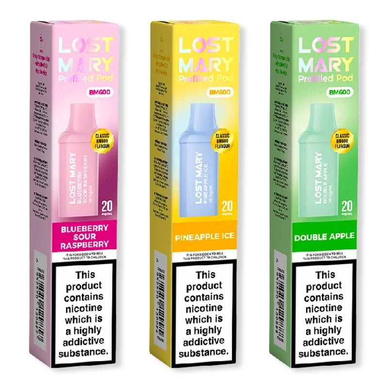 Lost Mary BM600 Prefilled Vape Pods - Pack of 2