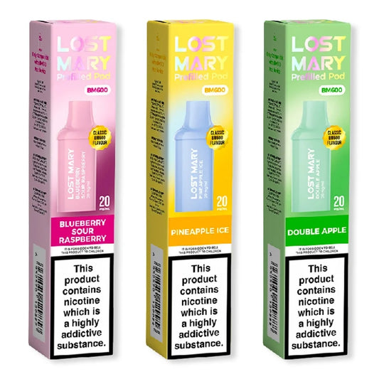 Lost Mary BM600 Prefilled Vape Pods - Pack of 2