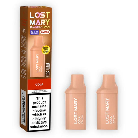 Cola Lost Mary BM600 Prefilled Vape Pods (Pack of 2)