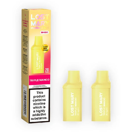 Triple Mango Lost Mary BM600 Prefilled Vape Pods (Pack of 2)