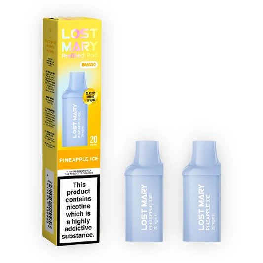 Pineapple Ice Lost Mary BM600 Prefilled Vape Pods (Pack of 2)