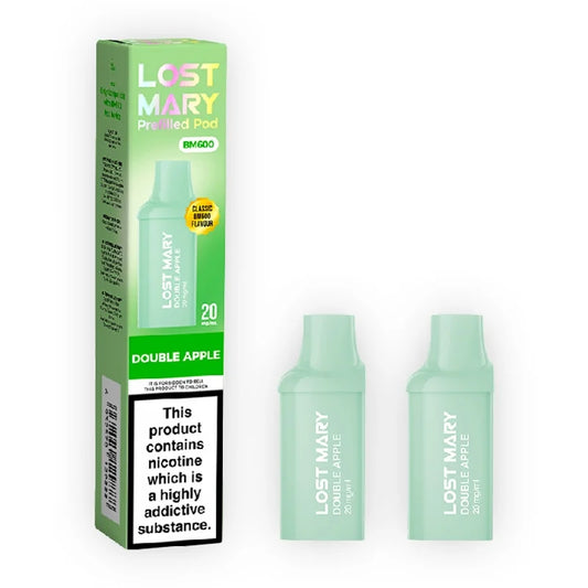 Double Apple Lost Mary BM600 Prefilled Vape Pods (Pack of 2)