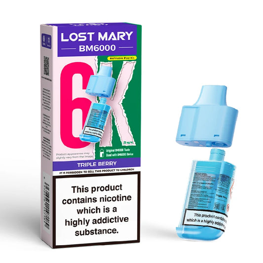 Triple Berry Lost Mary BM6000 Prefilled Vape Pod