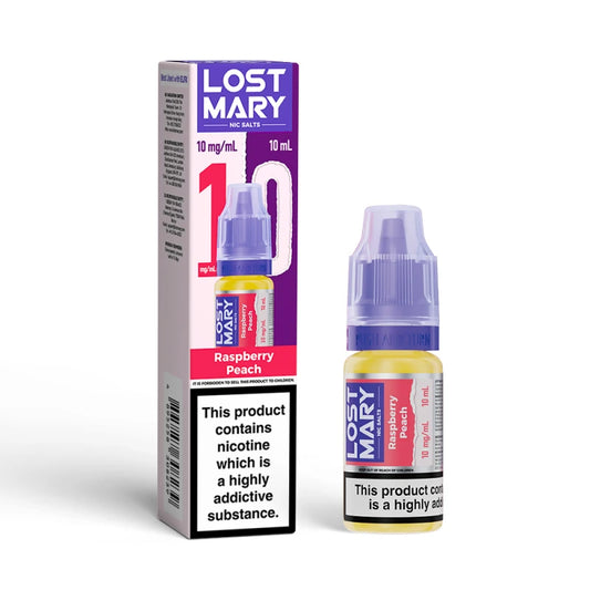 Lost Mary Nic Salt E-Liquid - Raspberry Peach