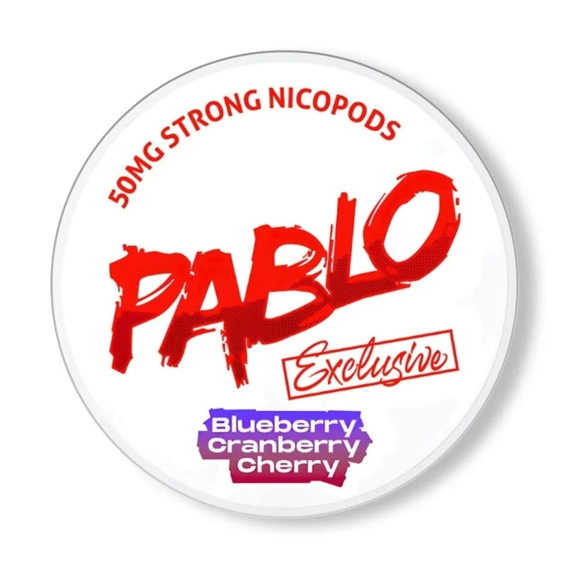 Pablo Nicotine Pouches | Blueberry Cherry Cranberry 50mg