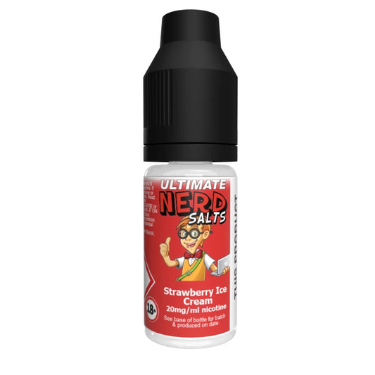 Ultimate Nerd Salts Nic Salt E-Liquid - Strawberry Ice Cream