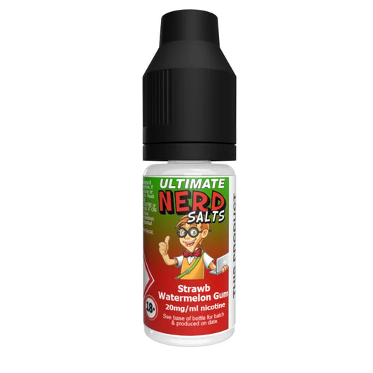 Ultimate Nerd Salts Nic Salt E-Liquid - Strawb Watermelon Gum