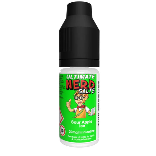 Ultimate Nerd Salts Nic Salt E-Liquid - Sour Apple Ice