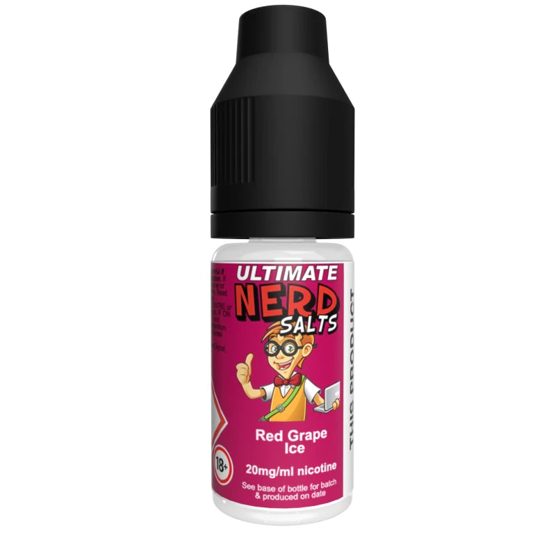 Ultimate Nerd Salts Nic Salt E-Liquid - Red Grape Ice