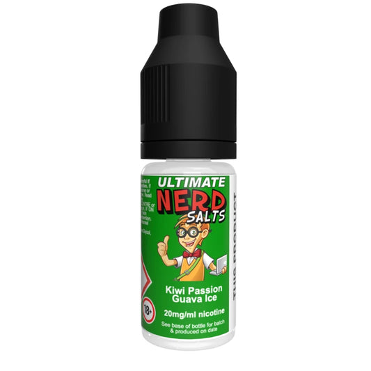 Ultimate Nerd Salts Nic Salt E-Liquid - Kiwi Passion Guava Ice