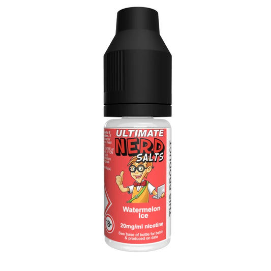 Ultimate Nerd Salts Nic Salt E-Liquid - Watermelon Ice